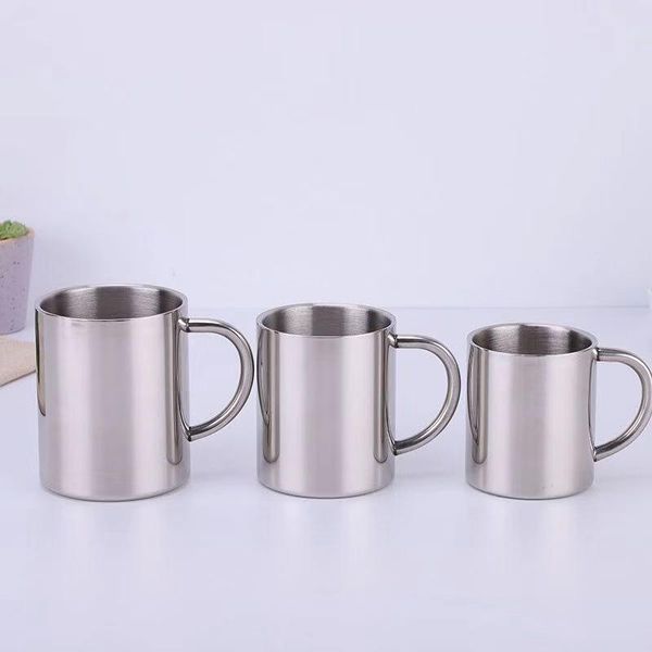 220/300/400/500ml creative double wall water coffee mug stainless steel tea cup beer drinkware outdoor travel drink with handle mugs
220/300/400/500ml creative double wall water coffee mug stainless steel tea cup beer drinkware outdoor travel drink with handle mugs