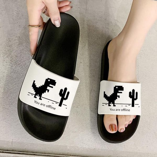 slippers 2021 women summer you are offline funny female creative sandals women's comfortable flip flops, Black
slippers 2021 women summer you are offline funny female creative sandals women's comfortable flip flops, Black