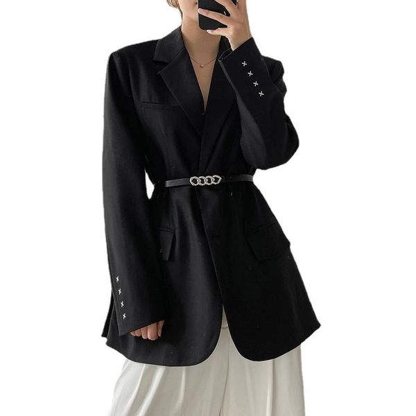 women's suits & blazers black brief oversize women elegant lapel long sleeve loose fit jackets fashion tide spring autumn 2021 womens b, White;black
women's suits & blazers black brief oversize women elegant lapel long sleeve loose fit jackets fashion tide spring autumn 2021 womens b, White;black