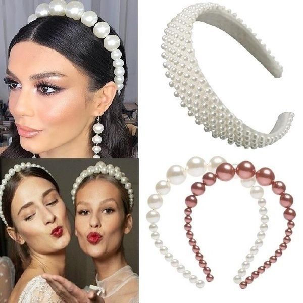 hair clips & barrettes trendy big pearl headband for women elegant white wedding party accessories bridal headwear hairband head hoop, Golden;silver
hair clips & barrettes trendy big pearl headband for women elegant white wedding party accessories bridal headwear hairband head hoop, Golden;silver