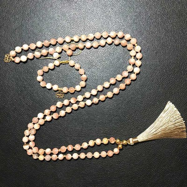 pendant necklaces 8mm natural sunstone beads knotted 108 japamala necklace meditation yoga blessing tibetan rosary jewelry bracelet set with, Silver
pendant necklaces 8mm natural sunstone beads knotted 108 japamala necklace meditation yoga blessing tibetan rosary jewelry bracelet set with, Silver