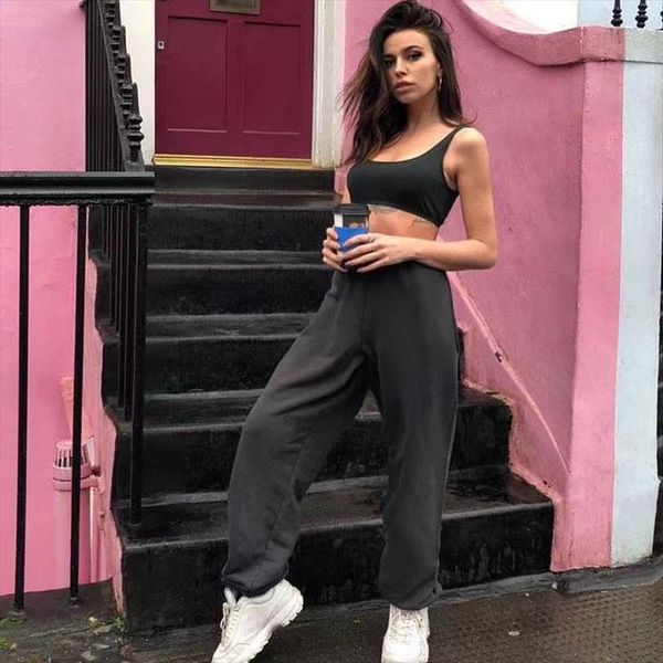 european and american clothing solid women capri color loose all match basic casual pants fashion, Black;white
european and american clothing solid women capri color loose all match basic casual pants fashion, Black;white