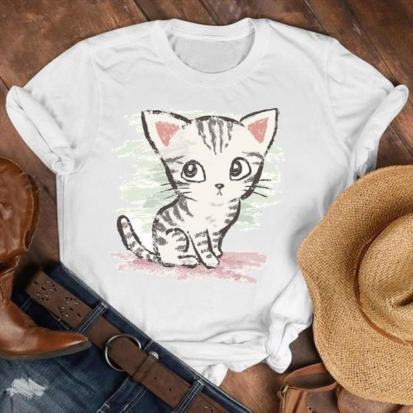 and women lady 90s mens cat painting funny short sleeve cartoon clothes tee female print t graphic, White;black
and women lady 90s mens cat painting funny short sleeve cartoon clothes tee female print t graphic, White;black