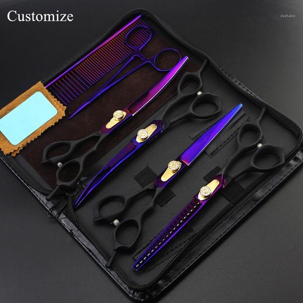 customize 6 kit japan 440c 7 inch purple pet dog grooming hair scissors thinning shears cutting barber hairdressing scissors1
customize 6 kit japan 440c 7 inch purple pet dog grooming hair scissors thinning shears cutting barber hairdressing scissors1