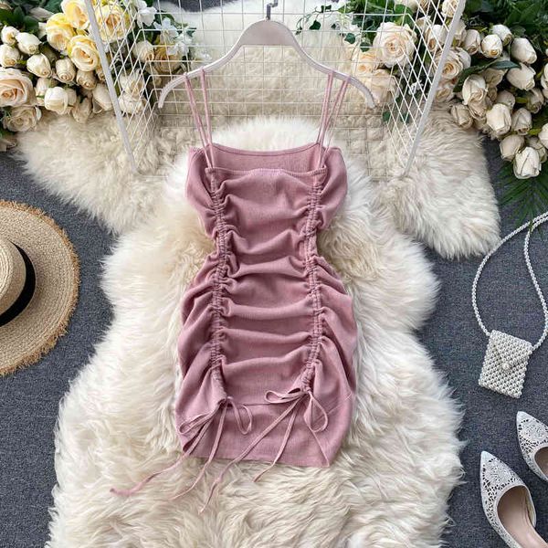 summer women spaghetti strap strapless draped dress vintage ladies drawstring mini for party 210423, Black;gray
summer women spaghetti strap strapless draped dress vintage ladies drawstring mini for party 210423, Black;gray