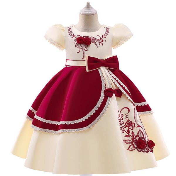 girls dresses children kids clothes childrens wear princess bow flower short sleeve party formal dress b7249, Red;yellow
girls dresses children kids clothes childrens wear princess bow flower short sleeve party formal dress b7249, Red;yellow