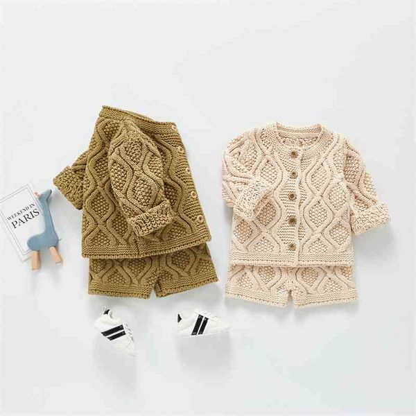 spring new baby girls knitted clothing set green apricot long sleeve coats and pants 2 pieces suit for boys newborn clothes 210413, White
spring new baby girls knitted clothing set green apricot long sleeve coats and pants 2 pieces suit for boys newborn clothes 210413, White