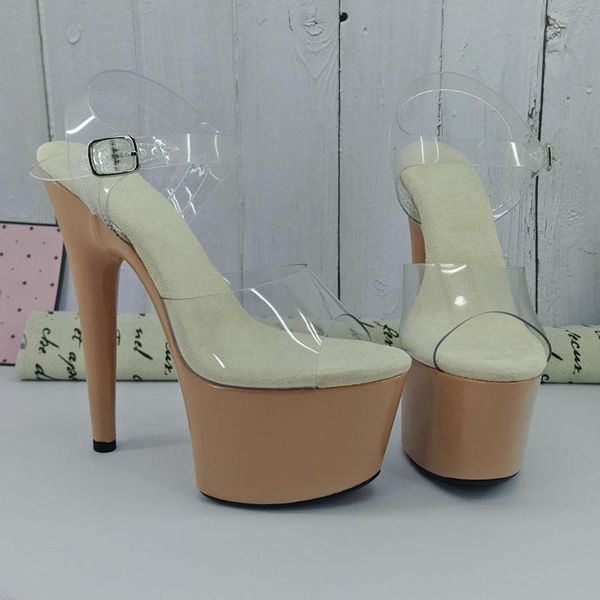 leecabe beige materials covered 17cm/7inch platform sandals party high heels pole dancing shoes, Black
leecabe beige materials covered 17cm/7inch platform sandals party high heels pole dancing shoes, Black