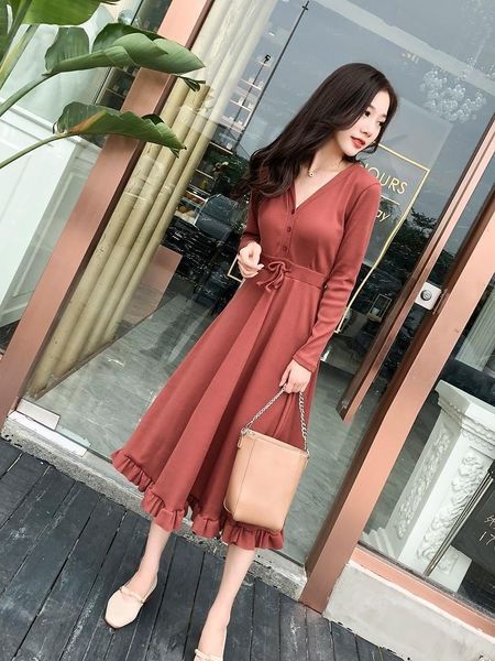 spring autumn slim slimming deep v-neck long-sleeved dress women fashion elegant button waist drawstring female casual dresses, Black;gray
spring autumn slim slimming deep v-neck long-sleeved dress women fashion elegant button waist drawstring female casual dresses, Black;gray