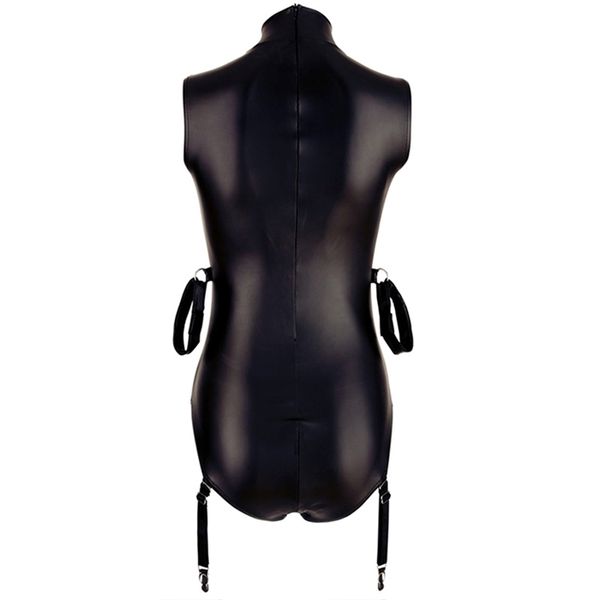 comeondear women pu leather bodysuits sleeveless mock neck turtleneck bodysuit with zip black costumes bodysuit r80876, Black;white
comeondear women pu leather bodysuits sleeveless mock neck turtleneck bodysuit with zip black costumes bodysuit r80876, Black;white