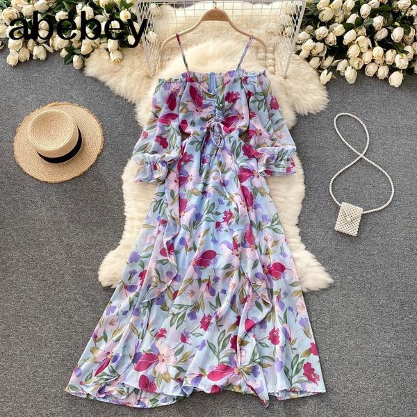 casual dresses women floral strap dress korean puff sleeve ruffles a-line summer boho off shoulder chiffon beach long sundress, Black;gray
casual dresses women floral strap dress korean puff sleeve ruffles a-line summer boho off shoulder chiffon beach long sundress, Black;gray