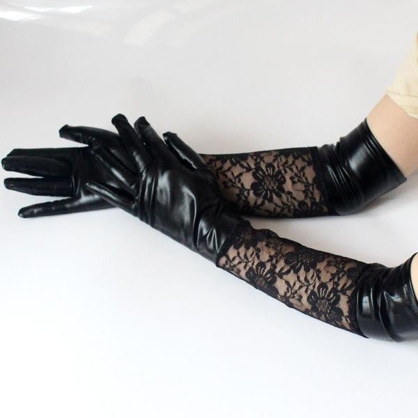 five fingers gloves 1 pair 11cm lace faux leather women party club cospaly performance mittens western style long black glove adults, Blue;gray
five fingers gloves 1 pair 11cm lace faux leather women party club cospaly performance mittens western style long black glove adults, Blue;gray