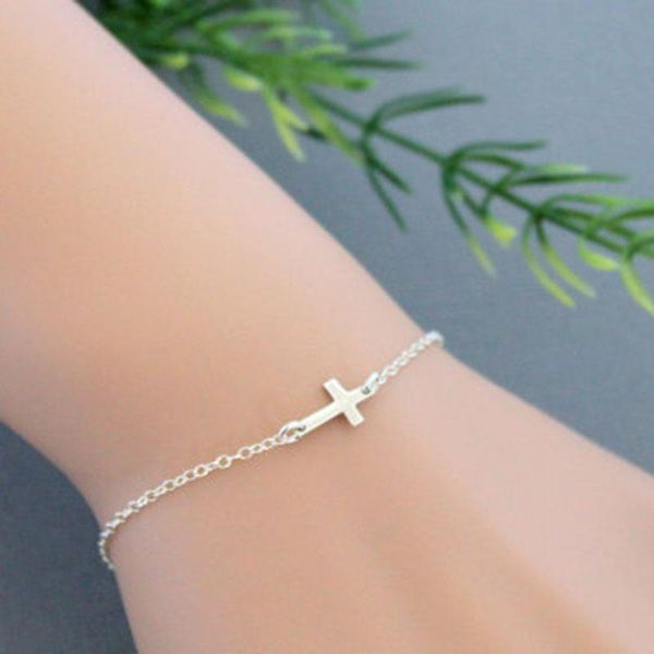 link, chain cross women bracelet small bracelets ladies bangle jewellery couples elegant fashion retro silver color zinc alloy metal armband, Black
link, chain cross women bracelet small bracelets ladies bangle jewellery couples elegant fashion retro silver color zinc alloy metal armband, Black