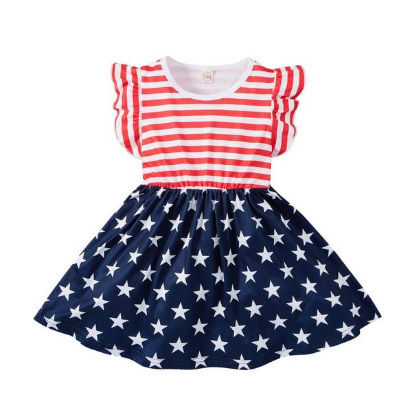 girl's dresses 12m-4t 4th-of-july stars and striped printed summer dress toddler baby girls clothes ruffles princess baby's clothi, Red;yellow
girl's dresses 12m-4t 4th-of-july stars and striped printed summer dress toddler baby girls clothes ruffles princess baby's clothi, Red;yellow