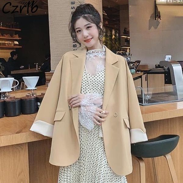 women's suits & blazers korean style women gentle large size lady double breasted fashion outerwear female casual ulzzang students spri, White;black
women's suits & blazers korean style women gentle large size lady double breasted fashion outerwear female casual ulzzang students spri, White;black