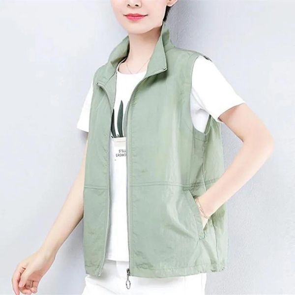 women's vests double-layer thin waistcoat plus size stand-up collar vest spring summer breathable mother zipper female, Black;white
women's vests double-layer thin waistcoat plus size stand-up collar vest spring summer breathable mother zipper female, Black;white