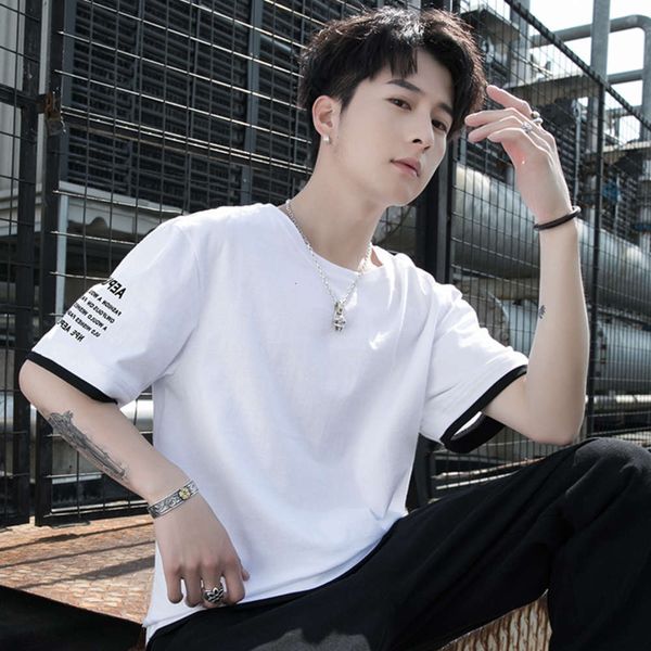 men's shirt ins men's brand summer korean short clothes t-shirt, lovers' fashion is versatile. half sleeve, White;black
men's shirt ins men's brand summer korean short clothes t-shirt, lovers' fashion is versatile. half sleeve, White;black