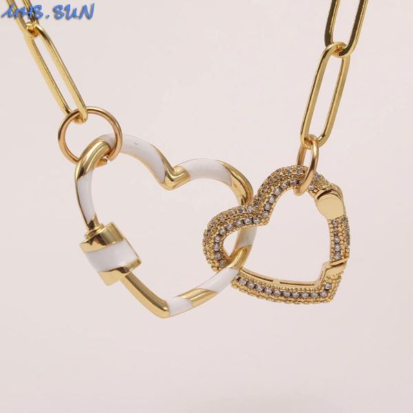 pendant necklaces mhs.sun women zircon jewelry chunky link chain necklace with love heart rotatable cz for christmas party gift, Silver
pendant necklaces mhs.sun women zircon jewelry chunky link chain necklace with love heart rotatable cz for christmas party gift, Silver