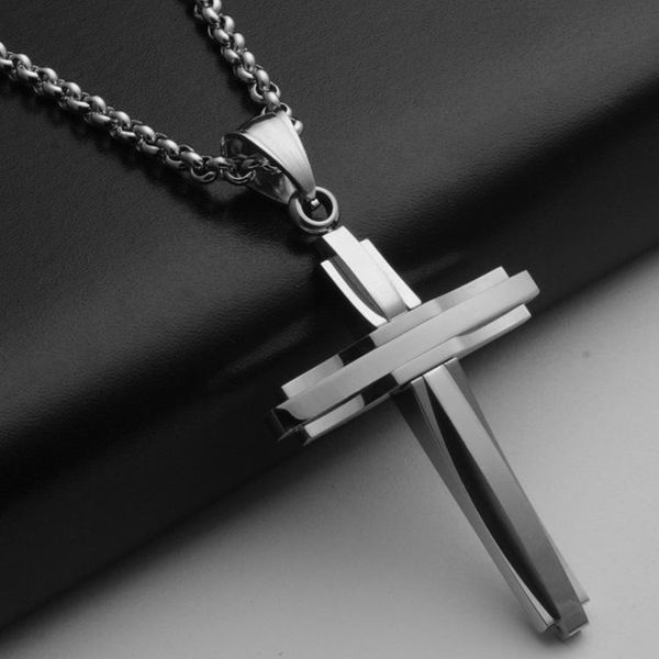 pendant necklaces korean version men's cross necklace stainless steel gold titanium individual jewelry wholesale, Silver
pendant necklaces korean version men's cross necklace stainless steel gold titanium individual jewelry wholesale, Silver