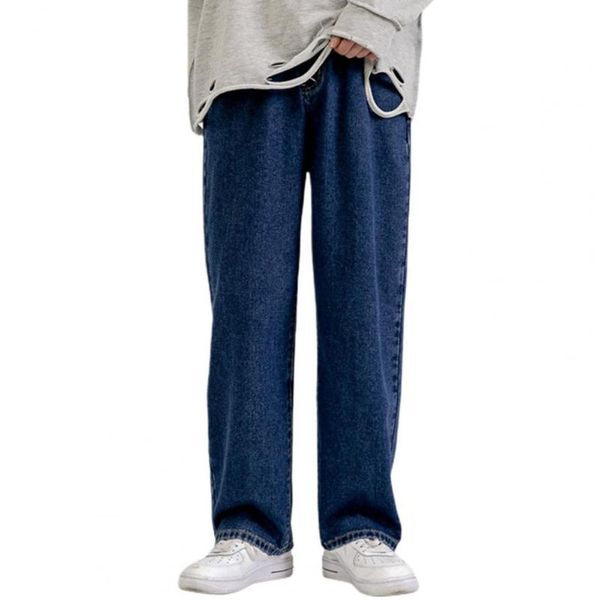 men's jeans denim pants streetwear straight mid rise men wide leg solid color hip hop mens loose simple design comfortable, Blue
men's jeans denim pants streetwear straight mid rise men wide leg solid color hip hop mens loose simple design comfortable, Blue