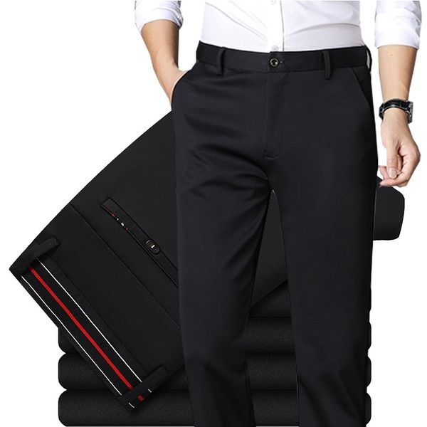 ice silk casual autumn and winter thick korean fashion slim fit small foot men's straight pants, Black
ice silk casual autumn and winter thick korean fashion slim fit small foot men's straight pants, Black