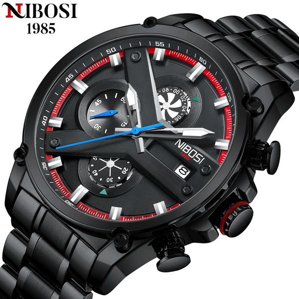 wristwatches nibosi men watch sports quartz mens watches full steel waterproof chronograph wristwatch relogio masculino, Slivery;brown
wristwatches nibosi men watch sports quartz mens watches full steel waterproof chronograph wristwatch relogio masculino, Slivery;brown