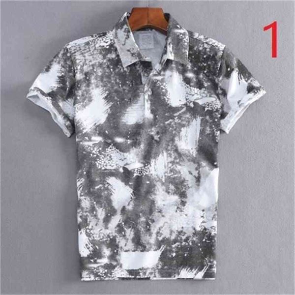 lapel print short-sleeved t-shirt men's summer cotton slim bottoming sleeves casual polo shirt tide 210420, White;black
lapel print short-sleeved t-shirt men's summer cotton slim bottoming sleeves casual polo shirt tide 210420, White;black