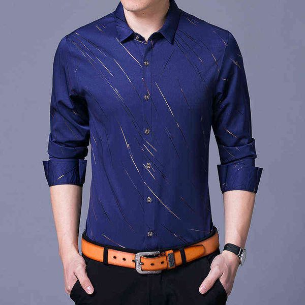 2021 spring fashion young stripe slim busins long sleeve men's thin shirt, White;black
2021 spring fashion young stripe slim busins long sleeve men's thin shirt, White;black