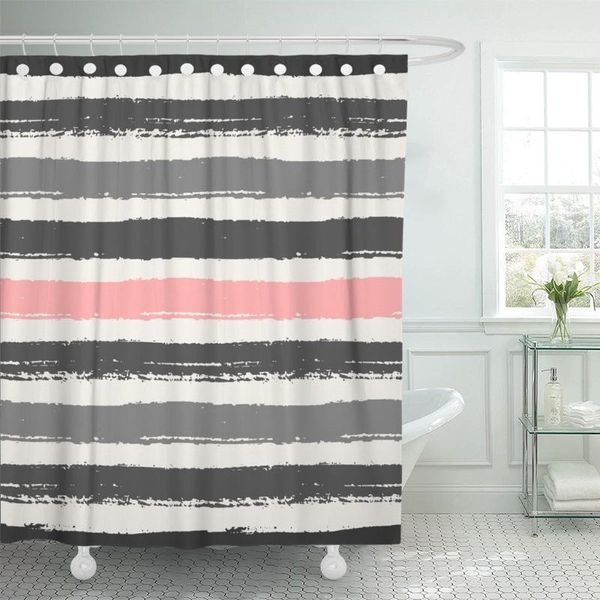 shower curtains watercolor pastel pink light and dark gray stripes brush curtain waterproof polyester fabric 72 x inches with hooks
shower curtains watercolor pastel pink light and dark gray stripes brush curtain waterproof polyester fabric 72 x inches with hooks