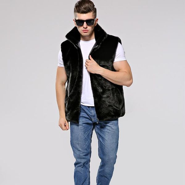 men's fur & faux boollili vest men plus size sleeveless jacket clothing hooded vests for coat jackets casaco masculino, Black
men's fur & faux boollili vest men plus size sleeveless jacket clothing hooded vests for coat jackets casaco masculino, Black