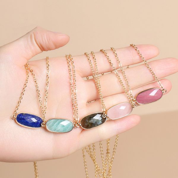 natural stone pendant druzy crystal necklace gold oval style amethyst rose quartz chakra healing jewelry for women, Silver
natural stone pendant druzy crystal necklace gold oval style amethyst rose quartz chakra healing jewelry for women, Silver