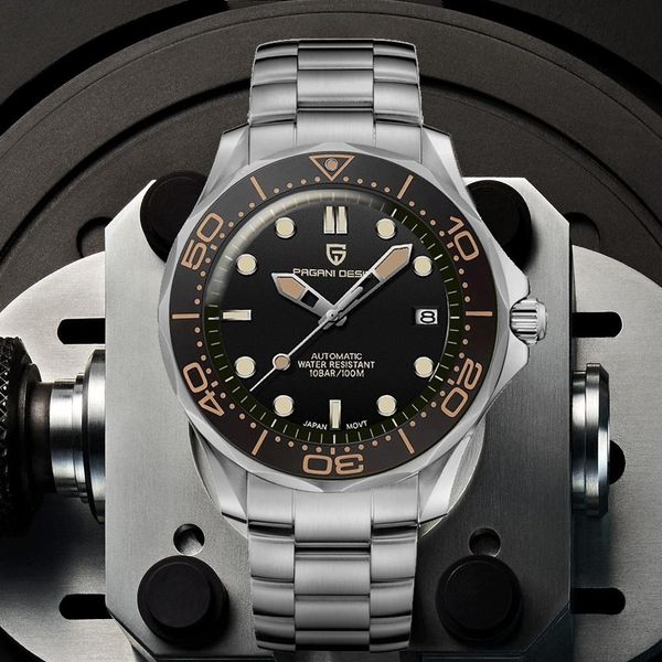 2020 newi design 007 mens mechanical watches brand luxury automatic watch men waterproof wristwatch japan nh35 clock man, Slivery;brown
2020 newi design 007 mens mechanical watches brand luxury automatic watch men waterproof wristwatch japan nh35 clock man, Slivery;brown