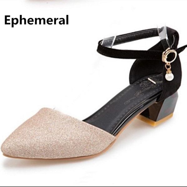 sandals med heel women pointed toe pumps buckle square strange bling crystal zapatos mujer ladies shoes for office size 47, Black
sandals med heel women pointed toe pumps buckle square strange bling crystal zapatos mujer ladies shoes for office size 47, Black