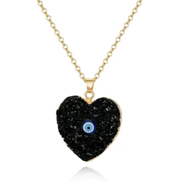pendant necklaces dayoff harajuku evil eye necklace women resin fake druzy heart chains for female collar clavicel chain n791, Silver
pendant necklaces dayoff harajuku evil eye necklace women resin fake druzy heart chains for female collar clavicel chain n791, Silver