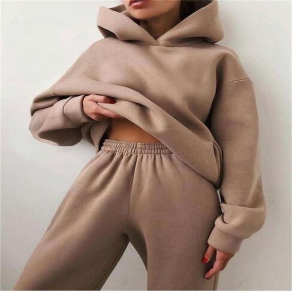 fashion women/girl corduroy pure color long sleeve hooded sweatshirts + elastic waist sweatpants 2 piece casual sport sets women's two, White
fashion women/girl corduroy pure color long sleeve hooded sweatshirts + elastic waist sweatpants 2 piece casual sport sets women's two, White