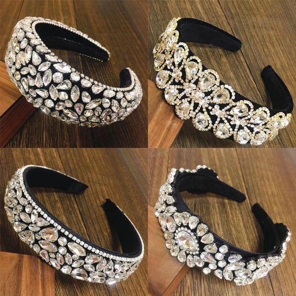 hair accessories 2021 luxury silver baroque padded rhinestone headband for women full crystal diamond wide thick hairband hoop girls gift
hair accessories 2021 luxury silver baroque padded rhinestone headband for women full crystal diamond wide thick hairband hoop girls gift