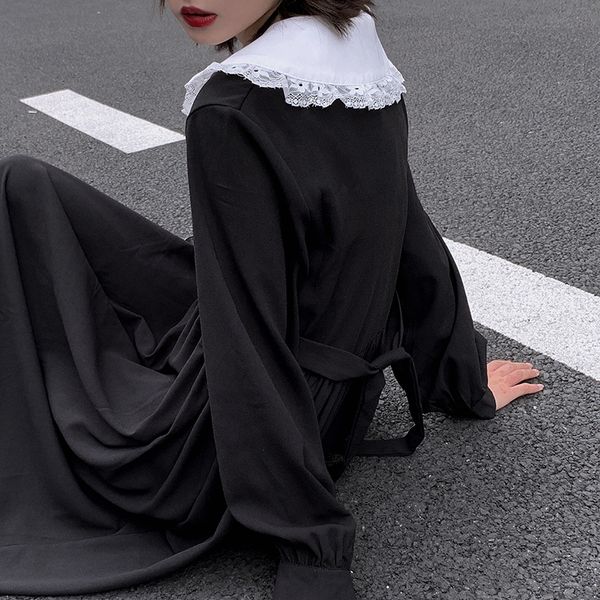 2021dress women dark fashion preppy style long sleeve lolita dresses japanese sweet peter pan collar long ladies elegant dresses, Black;gray
2021dress women dark fashion preppy style long sleeve lolita dresses japanese sweet peter pan collar long ladies elegant dresses, Black;gray