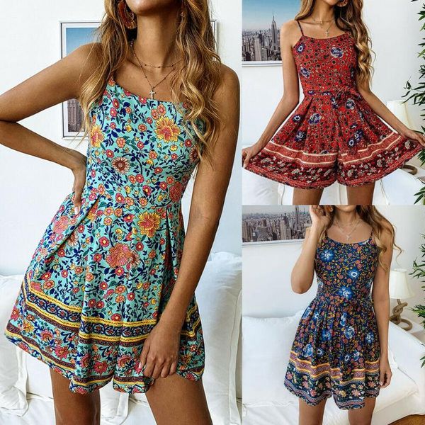 women holiday strappy mini playsuits ladies summer beach floral sun jumpsuits sleeveless spaghetti women's & rompers, Black;white
women holiday strappy mini playsuits ladies summer beach floral sun jumpsuits sleeveless spaghetti women's & rompers, Black;white