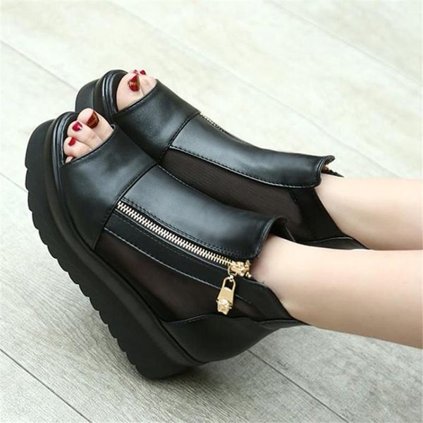 dress shoes open toe sandals thick heel cool boots 2021 summer fashion high-heeled zipper women's, Black
dress shoes open toe sandals thick heel cool boots 2021 summer fashion high-heeled zipper women's, Black