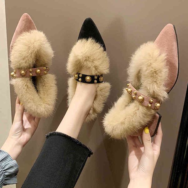 sandals metal studs belt loafers woman flats chunky heels plush shoes women espadrilles ballerina pointed toe rivets fur moccasins, Black
sandals metal studs belt loafers woman flats chunky heels plush shoes women espadrilles ballerina pointed toe rivets fur moccasins, Black