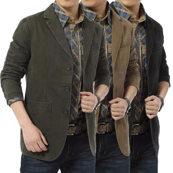 men's jackets viankani spring autumn men's jacket army baseball uniform slim coats mens casual blazers cotton denim brand clothing, Black;brown
men's jackets viankani spring autumn men's jacket army baseball uniform slim coats mens casual blazers cotton denim brand clothing, Black;brown