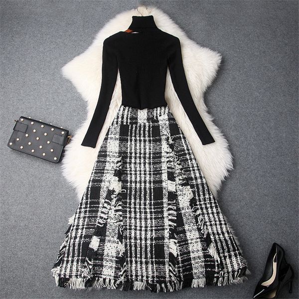 two piece dress autumn female fashion runway suit designer off the shoulder turtleneck upper sweater and woolen skirt 2 piece outfit xbmu, White
two piece dress autumn female fashion runway suit designer off the shoulder turtleneck upper sweater and woolen skirt 2 piece outfit xbmu, White