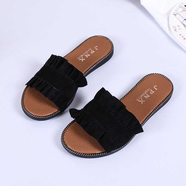 sweet korean fashion auricularia lace design one line slippers flat heel women's shoes size 35-41 comfortable 210611, Black
sweet korean fashion auricularia lace design one line slippers flat heel women's shoes size 35-41 comfortable 210611, Black