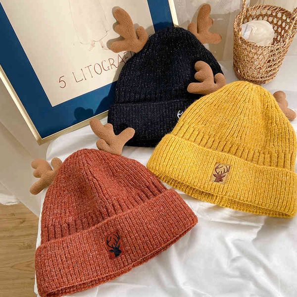 christmas antler knitted woolen hat women autumn and winter versatile lovely winter warm plush cold hat, Blue;gray
christmas antler knitted woolen hat women autumn and winter versatile lovely winter warm plush cold hat, Blue;gray