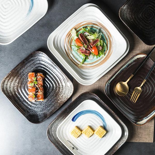 japan-style creative barbecue plate western simplicity restaurant ceramic square pot dish dishes & plates
japan-style creative barbecue plate western simplicity restaurant ceramic square pot dish dishes & plates
