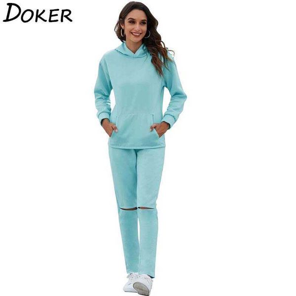 autumn winter sweatsuit set for women long sleeve fashion hole sweat suits plus size hoodies two piece and pants 210604, White
autumn winter sweatsuit set for women long sleeve fashion hole sweat suits plus size hoodies two piece and pants 210604, White