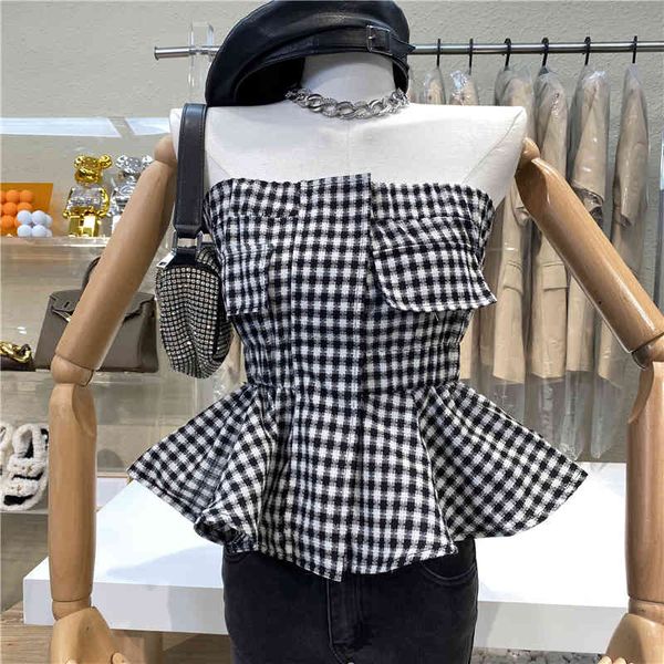 summer women black plaid elegant sweet off shoulder strapless ruffles pleated fashion party prom 16w1001 210510, White
summer women black plaid elegant sweet off shoulder strapless ruffles pleated fashion party prom 16w1001 210510, White