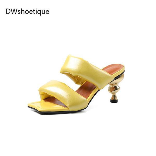 slippers summer real leather women slides strange heel strap casual sandals, Black
slippers summer real leather women slides strange heel strap casual sandals, Black