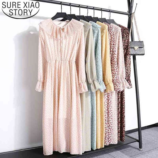 spring and autumn long sleeve pleated long dress floral chiffon dress spring and autumn bottom dress vestidos 8535 50 210528, Black;gray
spring and autumn long sleeve pleated long dress floral chiffon dress spring and autumn bottom dress vestidos 8535 50 210528, Black;gray