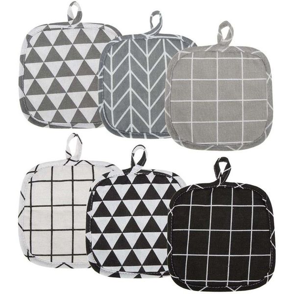 mats & pads 6 pieces cotton pot holders machine washable heat resistant potholder square holder with hanging loop for cooking
mats & pads 6 pieces cotton pot holders machine washable heat resistant potholder square holder with hanging loop for cooking